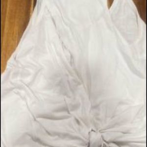 White tie lululemon tie tank